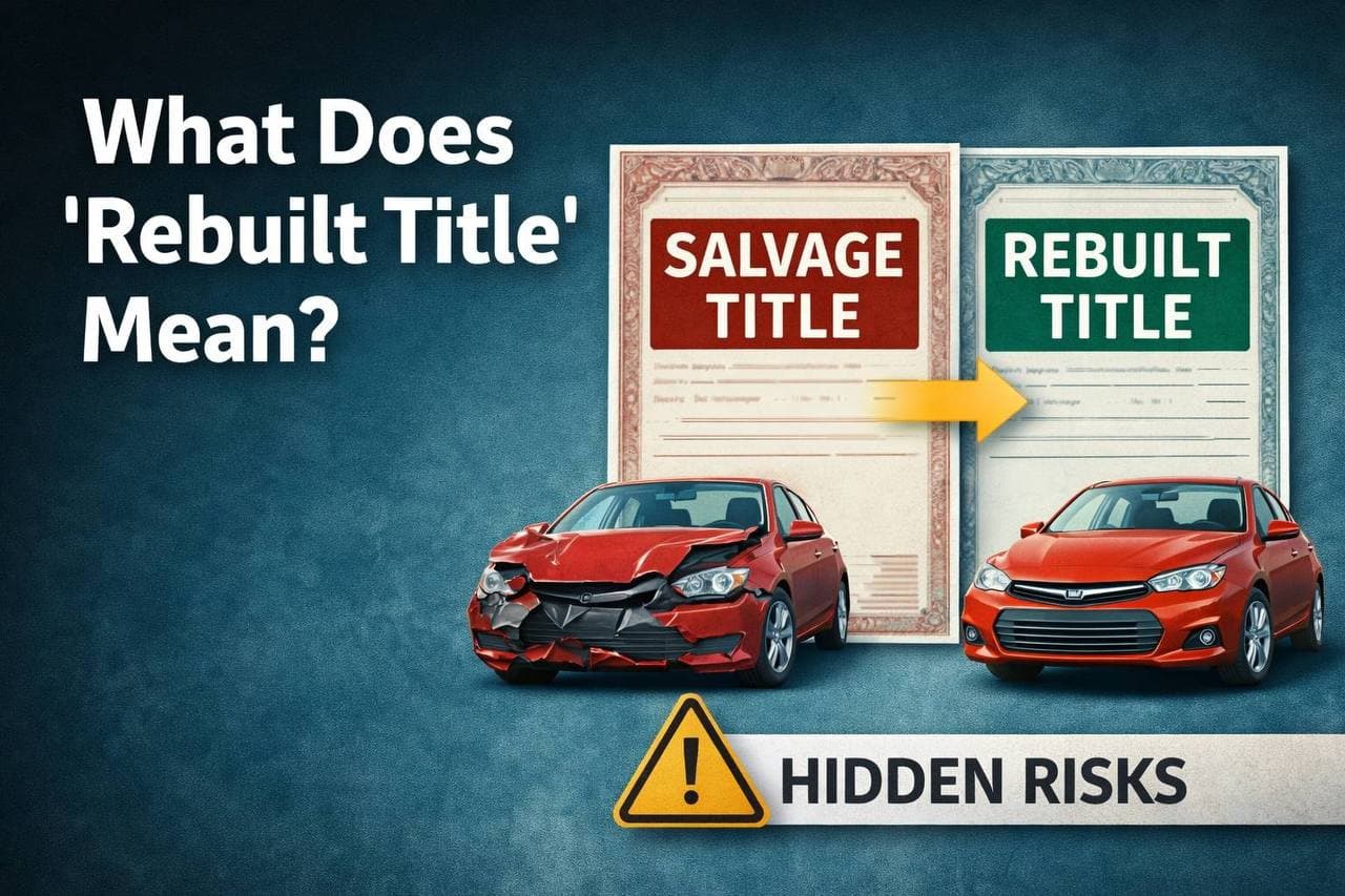 {"root":{"children":[{"children":[{"detail":0,"format":0,"mode":"normal","style":"","text":"What Does a Rebuilt Title Mean? Risks, Pros & Buyer Guide","type":"text","version":1}],"direction":null,"format":"","indent":0,"type":"paragraph","version":1,"textFormat":0,"textStyle":""}],"direction":null,"format":"","indent":0,"type":"root","version":1}}