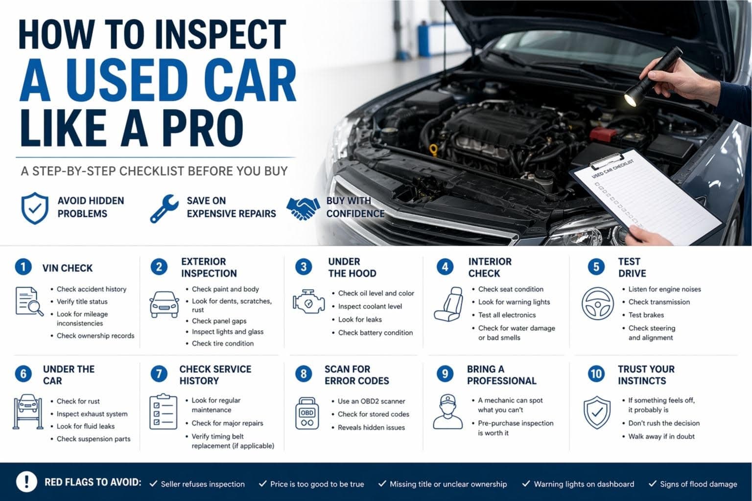 {"root":{"children":[{"children":[{"detail":0,"format":0,"mode":"normal","style":"","text":"How to Inspect a Used Car Like a Pro Before Buying","type":"text","version":1}],"direction":null,"format":"","indent":0,"type":"paragraph","version":1,"textFormat":0,"textStyle":""}],"direction":null,"format":"","indent":0,"type":"root","version":1}}